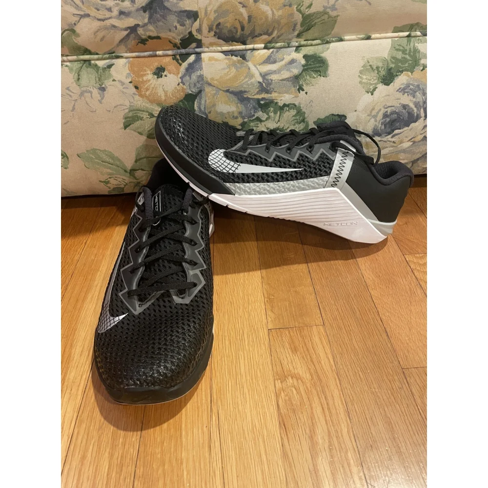 Nike Metcon 6 Running Training Shoes Men's Size 15 Black White NEW CK9388-010